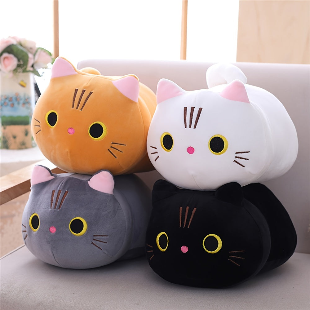 multiple colors of soft cat plush toy