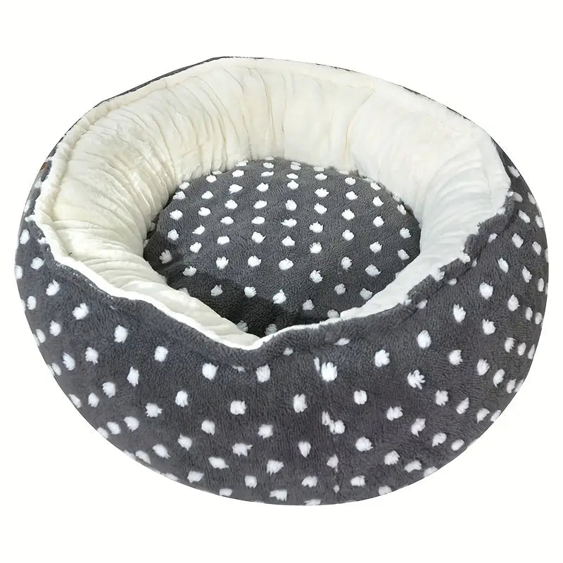 Non-slip cozy pet bed for small pets.
