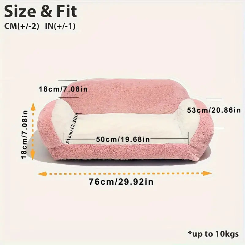 Size of All-season pet sofa bed for small dogs and cats.
