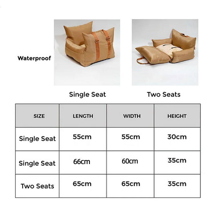 "Travel bolster bed alongside a ruler showing size dimensions for scale."
