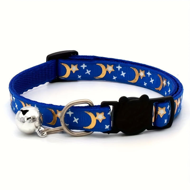 Blue dog collar with bell