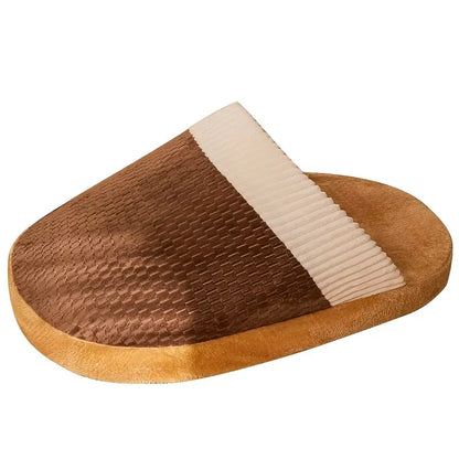 Cozy slipper-shaped pet bed for dogs and cats.
