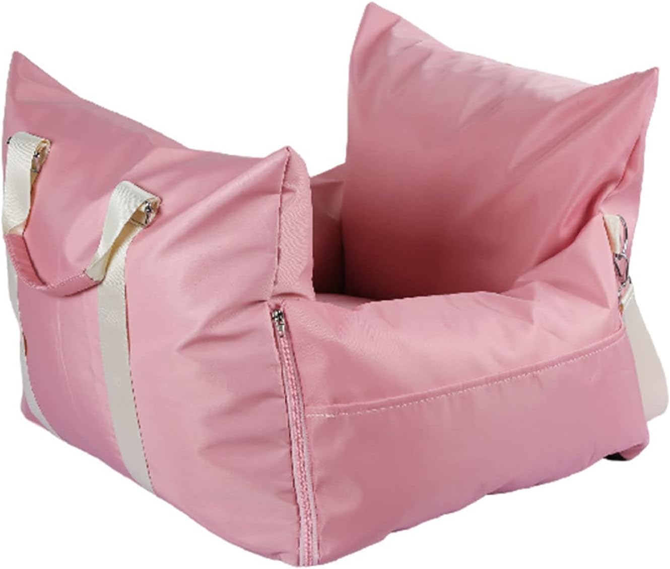 "Pink safety travel bolster bed displayed alone."
