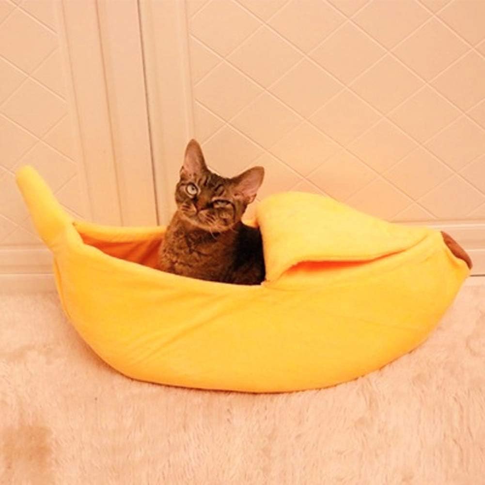 Cats & Dogs Cosy Washable Banana Boat Sleeping Nest Haven