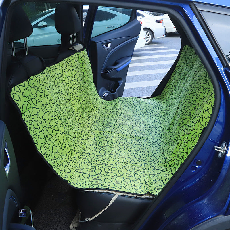 Heavy-duty waterproof pet hammock for cars, designed to withstand scratches and moisture.