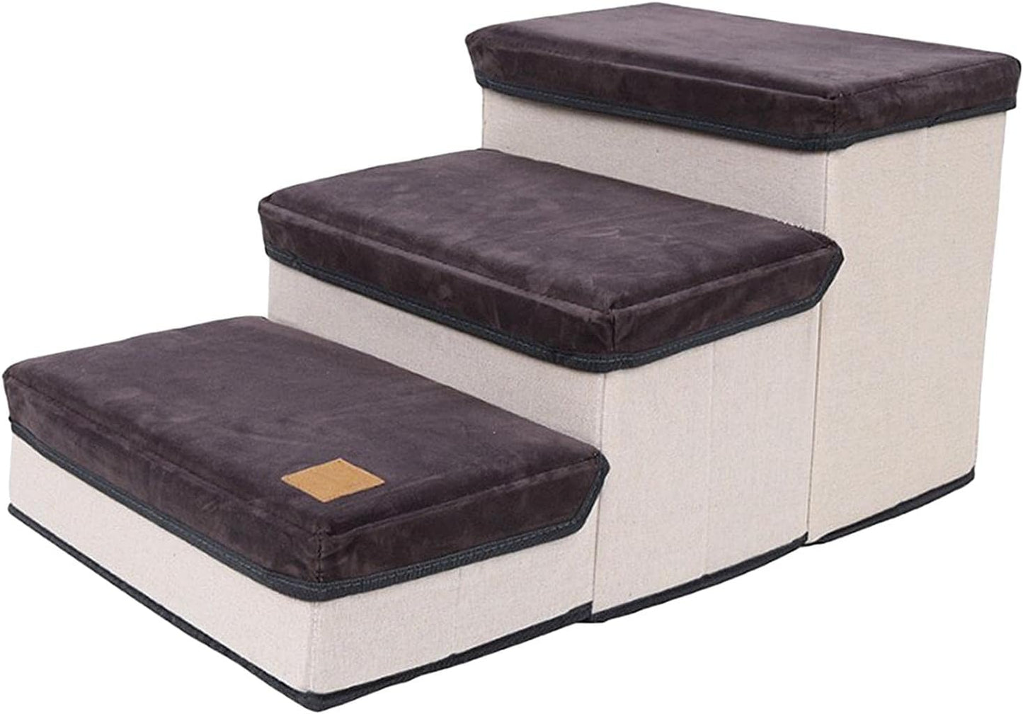 Foldable Dog Bed Couch Stairs Non Slip with Storage for Small, Frail or Injured Dogs