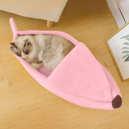 Cats & Dogs Cosy Washable Banana Boat Sleeping Nest Haven