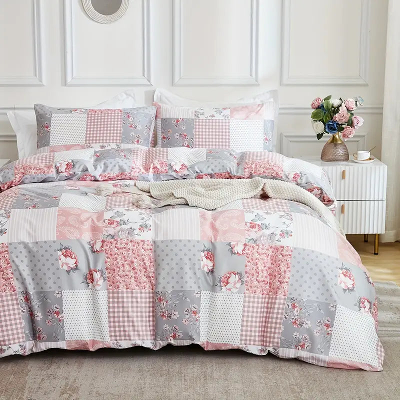 Breathable 3-piece Duvet Cover Set with Pillowcases
