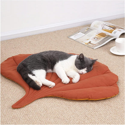 Reversible 2 tone Natures Leaf Washable Pet Blanket Mat