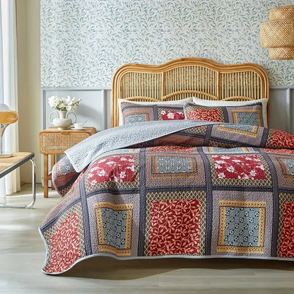 Soft and Breathable Quilted Bedspread & Pillow Shams
