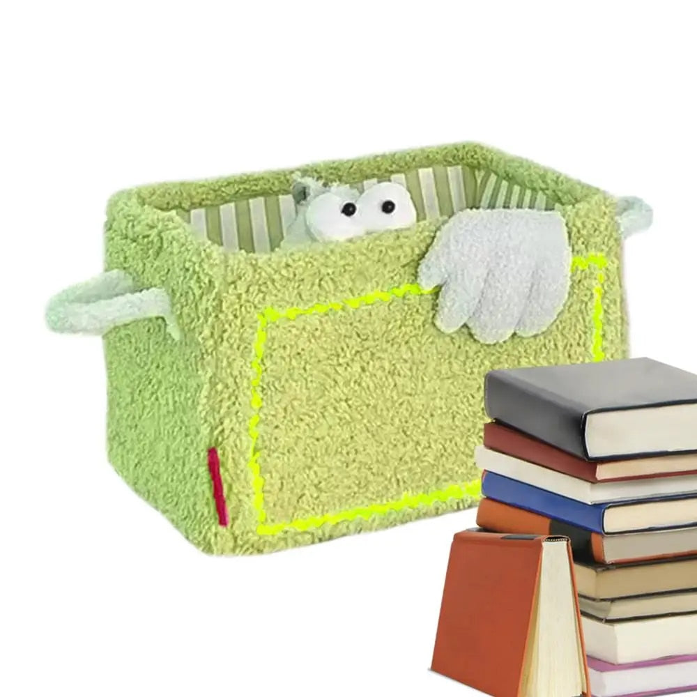 Stay organized in style with our adorable pet accessory storage basket in greed