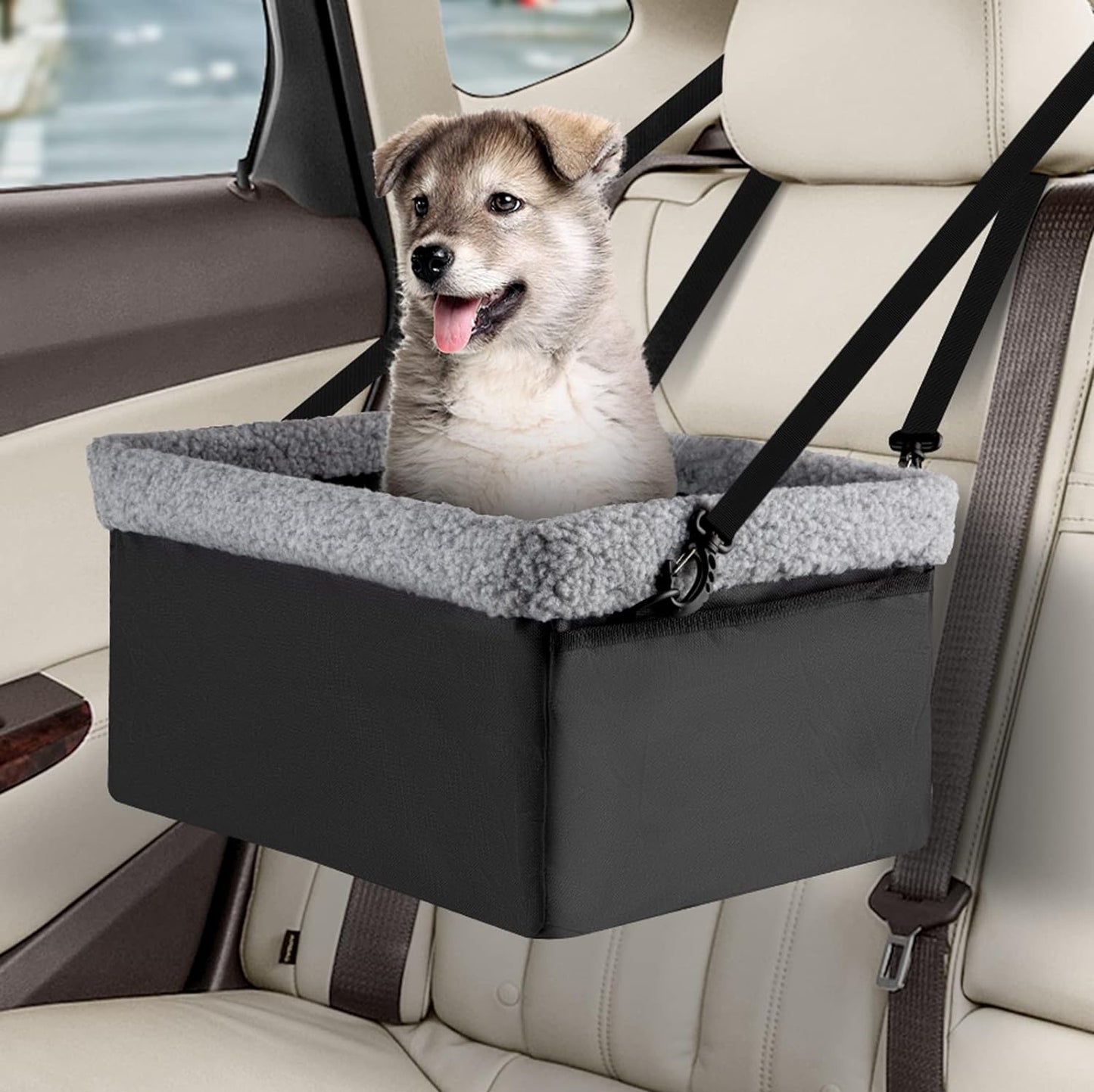 Small Dog Booster Seat in Black Color