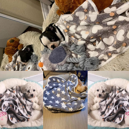 Cosy Set of 3, Stars, Bones & Hearts for Furry Puppies