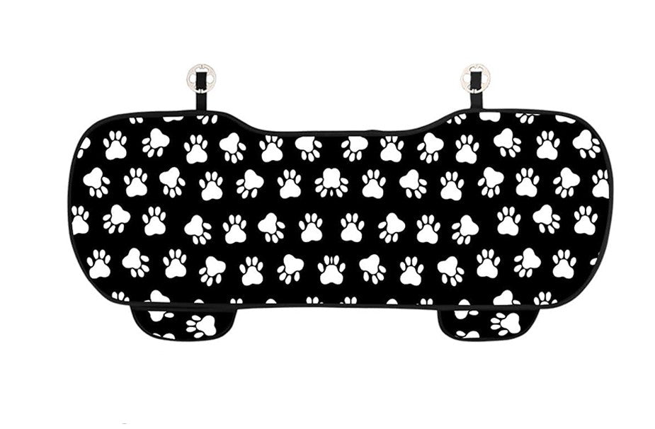 Comfortable and durable car seat cushion featuring a playful dog paw print design