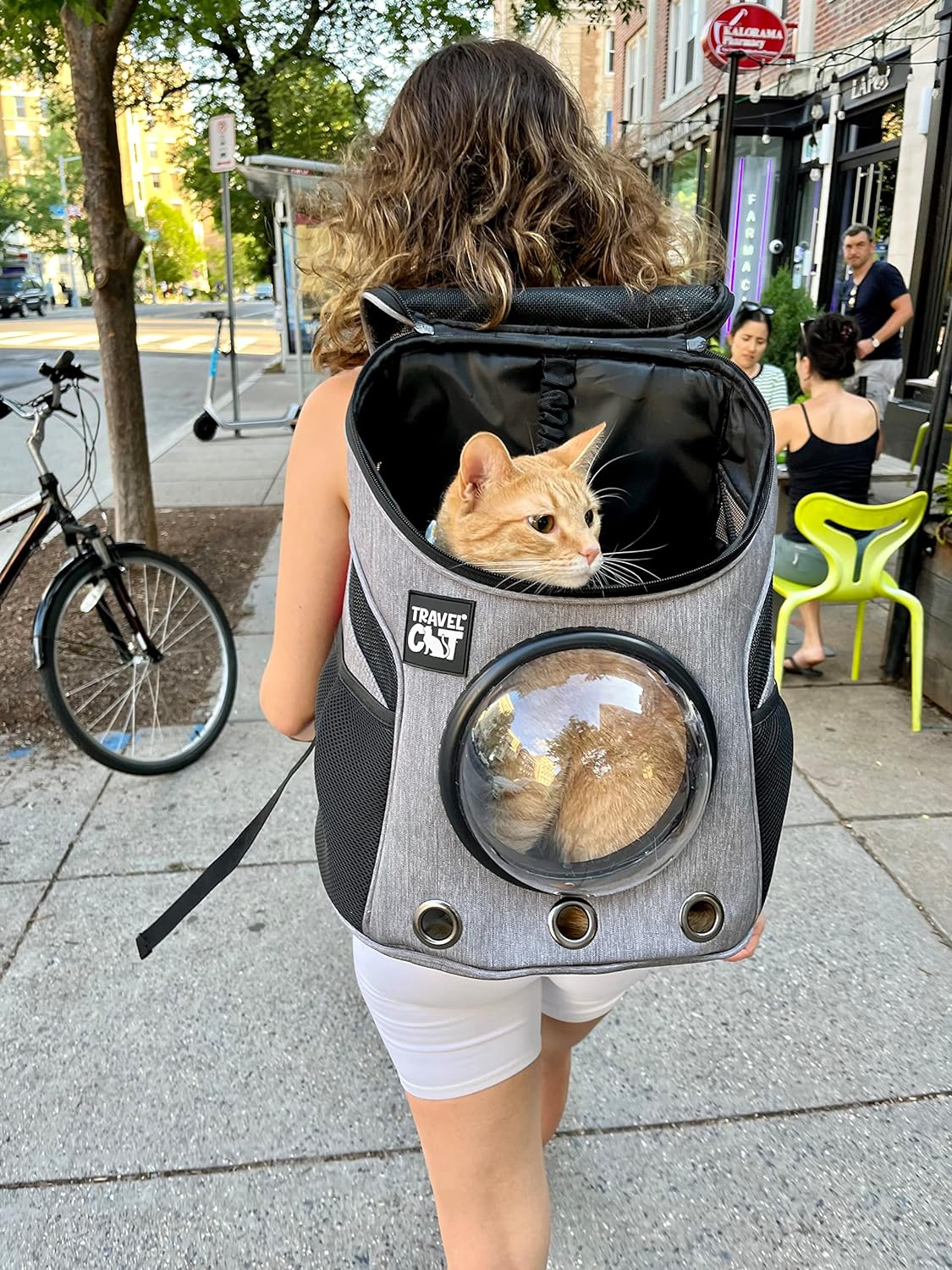 Premium Airline-Approved Cat Backpack Carrier with Space Capsule Bubble