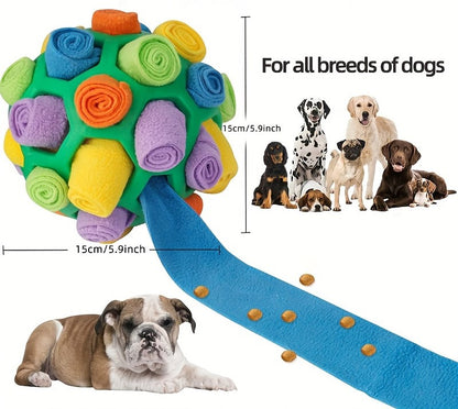 Product size of Sniffing Ball Smart Slow-Feeding Puzzle Toy for Dogs