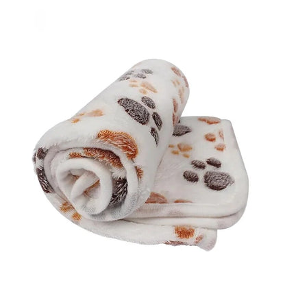 Premium Soft Fluffy Pet Blanket: Cute Cartoon Pattern, Warm & Cozy for Cats & Dogs