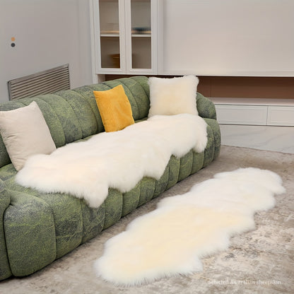 Plush Faux Wool Rug for Your Living Space