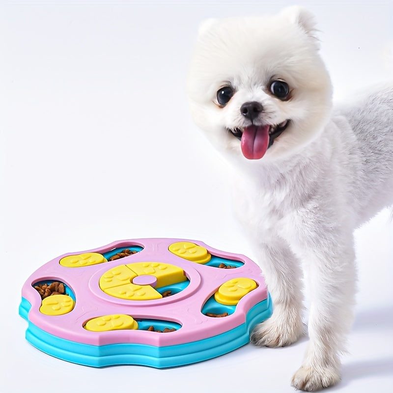 A happy dog with the Smart Interactive Dog Toy