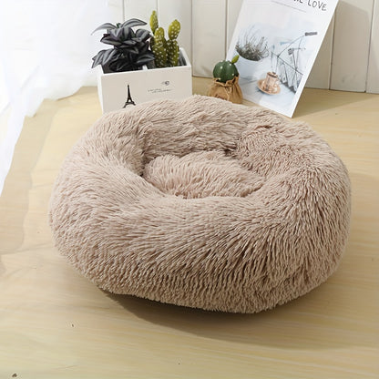 Cozy round cushion for oversized dogs