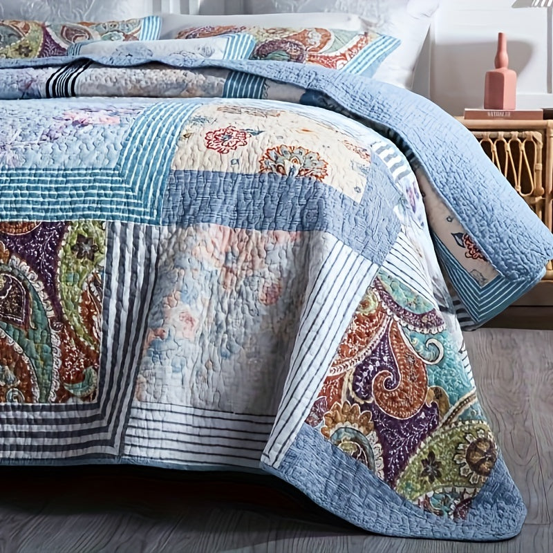 Cozy home bedding featuring paisley design