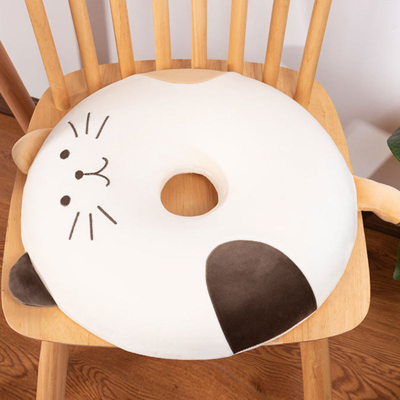 Innovative cat pattern memory foam cushion