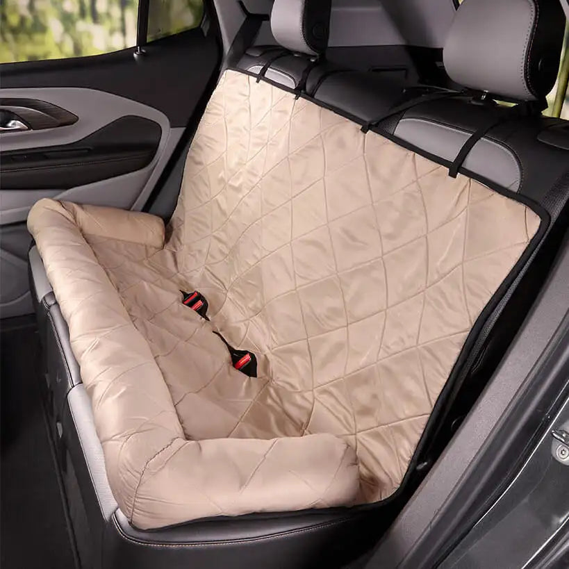 High Back Water Resistant Anti Slip  Rear Safety Dog Car Seat Protector Washable Cover