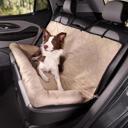 High Back Water Resistant Anti Slip  Rear Safety Dog Car Seat Protector Washable Cover