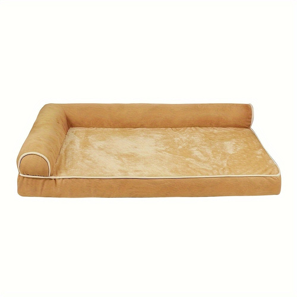 Orthopedic Dog Bed for Medium Dogs in Khaki Color