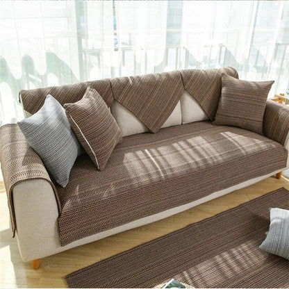 Linen Design Stylish Washable Couch Sofa Pet Protector