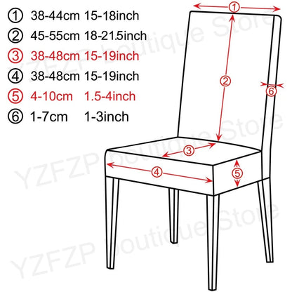 Product Dimensions of Universal Fit Elastic Chair Cover