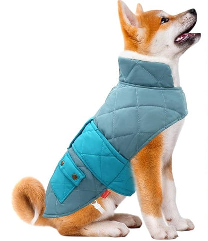 Warm Dog Jacket in Mist Blue Color