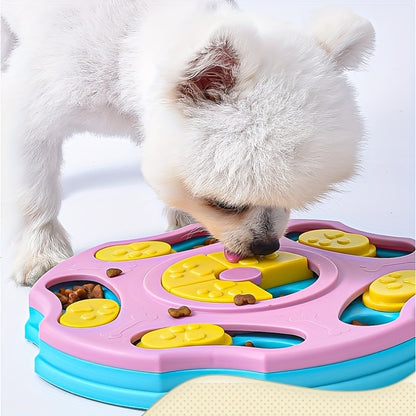 A Small Dog Using the Smart Interactive Dog Toy