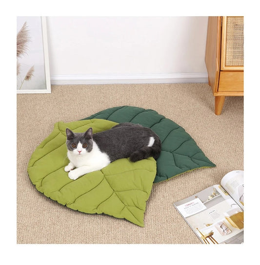 Reversible 2 tone Natures Leaf Washable Pet Blanket Mat