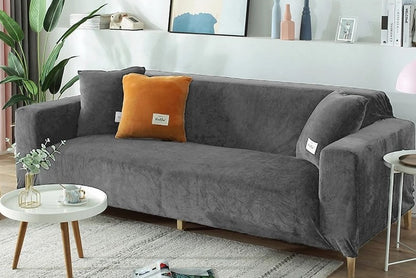 High-Quality Velvet Sofa Covers: Soft, Stretchy, and Stylish for 1/2/3/4 Seats