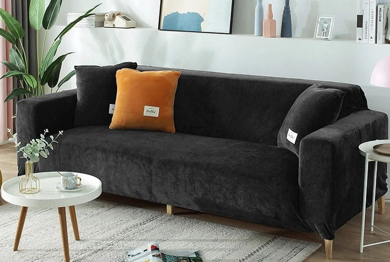 High-Quality Velvet Sofa Covers: Soft, Stretchy, and Stylish for 1/2/3/4 Seats