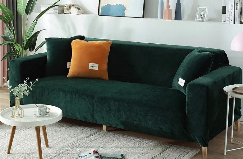 High-Quality Velvet Sofa Covers: Soft, Stretchy, and Stylish for 1/2/3/4 Seats