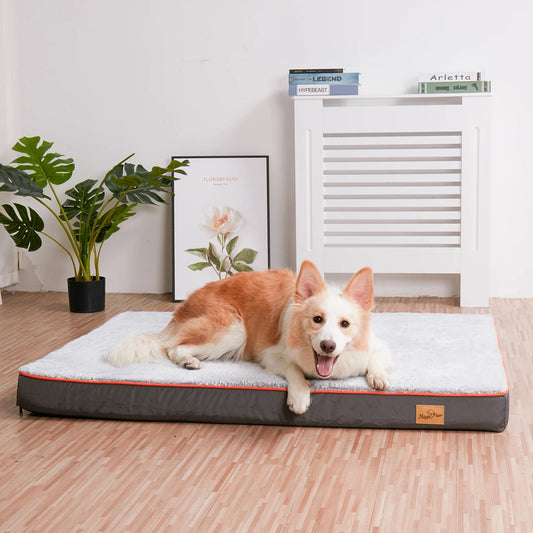 Orthopedic Dog Bed with Memory Foam and Waterproof Cover for Superior Comfort