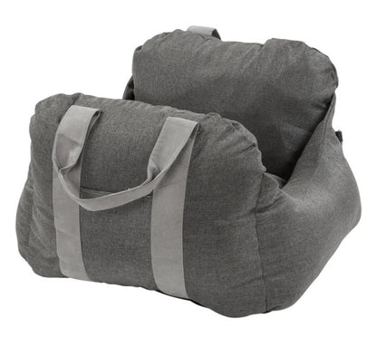 Car Seat Pet Travel Booster with Storage in Grey Color