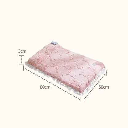 Soft Plush Frill Anti Anxiety Removable & Washable Cat Dog Small Mat