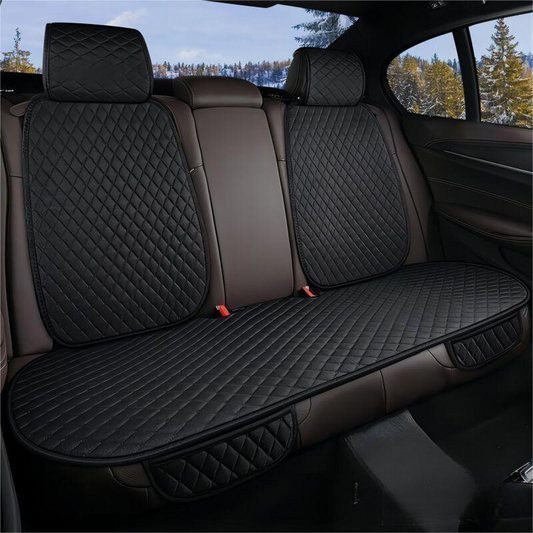 5-Seater Universal Linen Car Seat Covers in Black Color