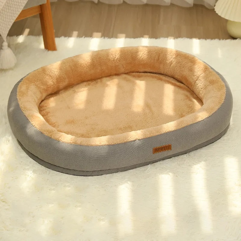 Orthopedic dog bed for medium and large sizes, featuring a non-slip base and washable fabric