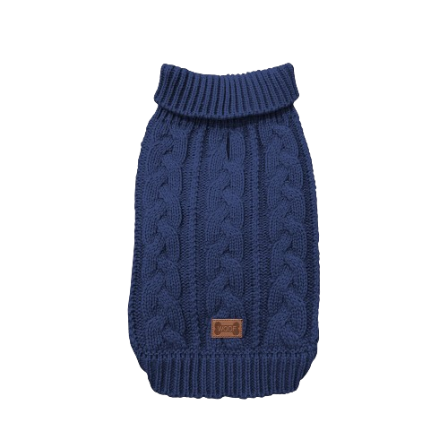 Cozy Knitted Winter Sweater in Blue Color