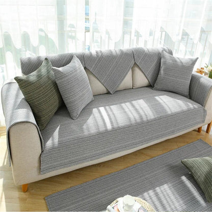 Linen Design Stylish Washable Couch Sofa Pet Protector