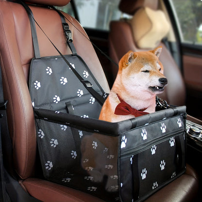 Durable Washable Oxford Fabric Dog Car Seat for Safe Travels.