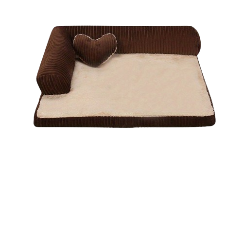 A versatile, double-sided corduroy dog bed, perfect for all pet sizes