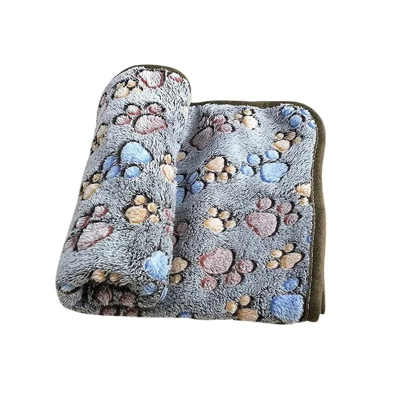 Premium Soft Fluffy Pet Blanket: Cute Cartoon Pattern, Warm & Cozy for Cats & Dogs