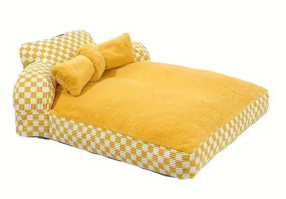 Pet Sofa Bed in yellow color