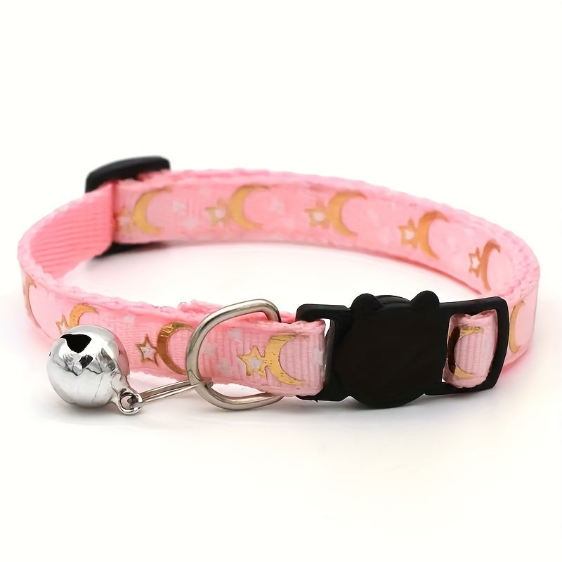 Pink dog collar with bell