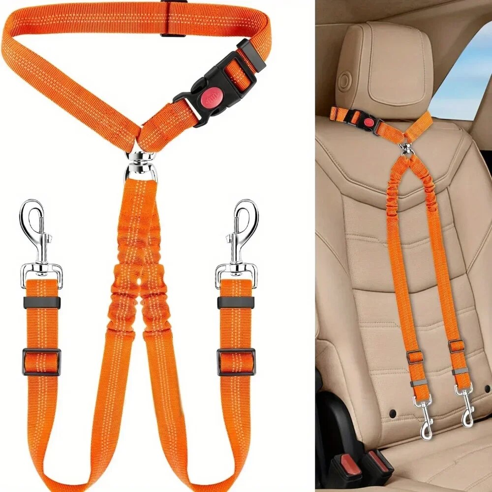 Orange Dog travel accessory for car rides